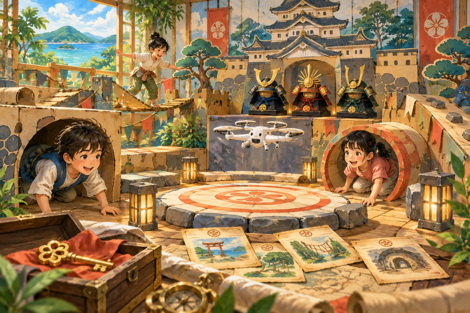 ドローンクエスト三英傑をイメージしたイラスト